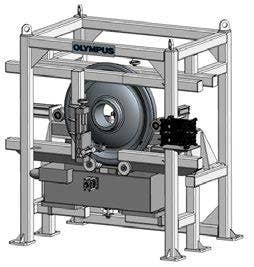 Tauchbecken mit Phased-Array-Sensoren