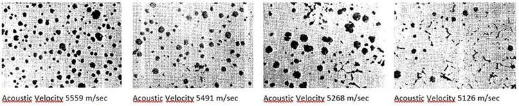 Confirming the nodularity in ductile iron casting by measuring ultrasonic sound velocity via an automated system