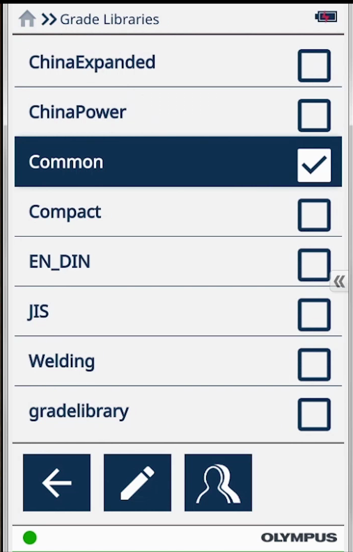 Legierungsbibliothek des RFA-Handanalysators