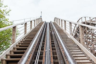 Achterbahnschienen