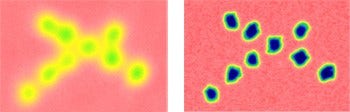 Images of 0.25 mm holes in Aluminum oxide