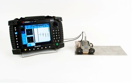 Calibration over reference material and specific EDM notches.