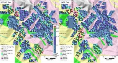 Portable XRF for Gold (Au) and Au Pathfinders for Mineral Exploration and Ore Body Vectoring