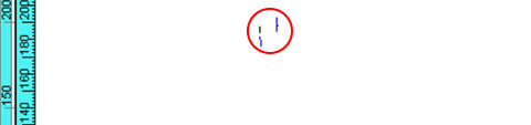 Typical detection of a rounded shape defect using Olympus' RTIS algorithm