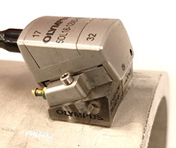 Phased Array probe setup on small diameter pipe