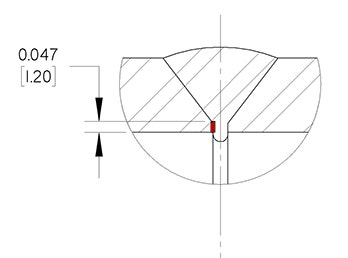 Flaw 4: inside fatigue crack diagram