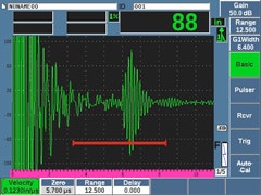 Typical Midwall Echoes from Cracked Filter