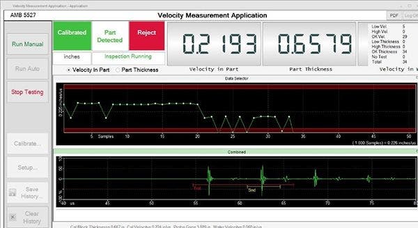 Confirming the nodularity in ductile iron casting by measuring ultrasonic sound velocity via an automated system