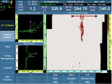 Scan for stress corrosion cracking.