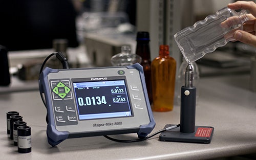 MagnaMike8600 unit bottle probe