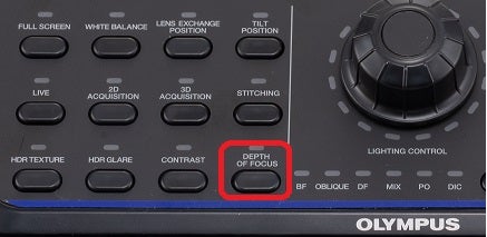 Depth of focus up button