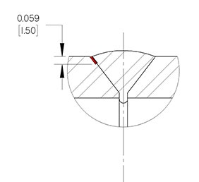 Flaw 3: outside fatigue crack diagram