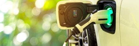 electric car being charged