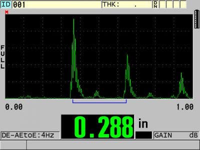 Echo-to-echo measurement.