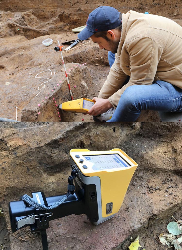 Soil analysis using an XRF gun