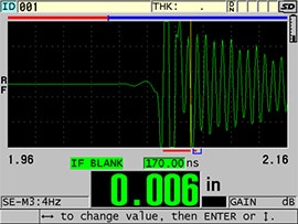 Varying IF Blank settings results in the same thickness measurement