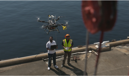 Ultrasonic testing using aerial robots