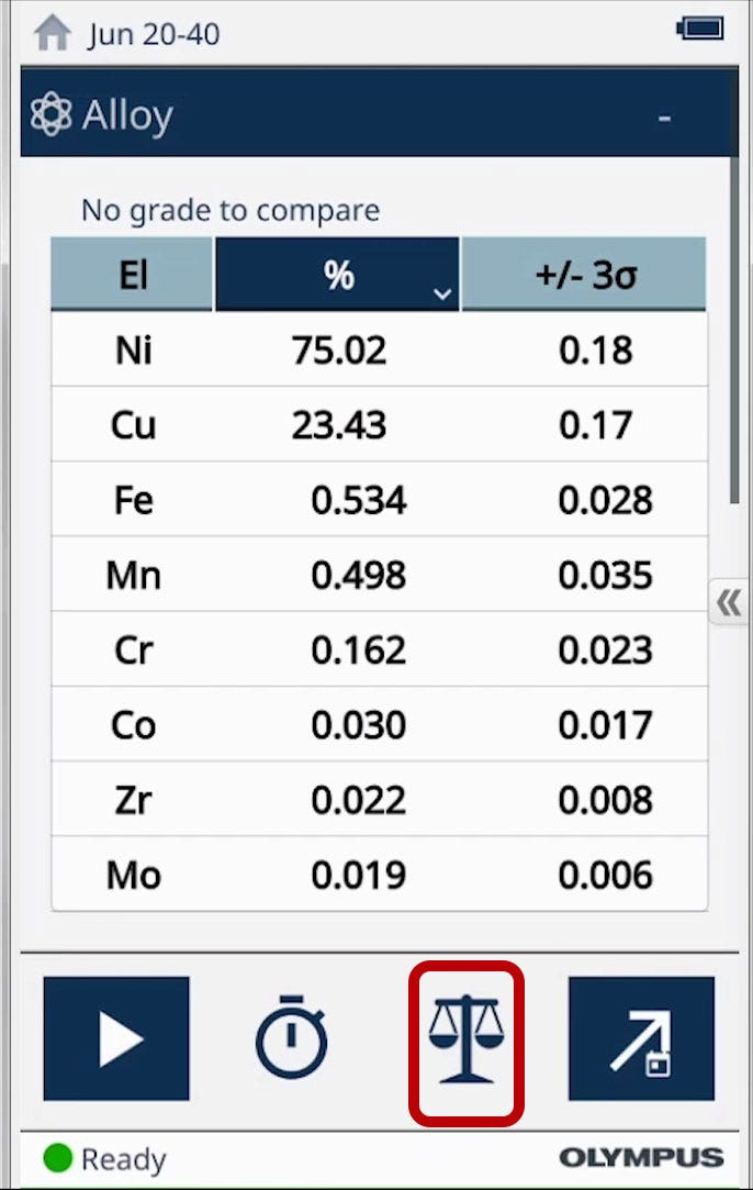 XRF alloy analyzer