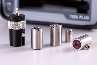 High frequency transducers for thin material measurements