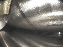 Borescope inspection of a wind turbine gearbox bearing using the IPLEX G Lite videoscope