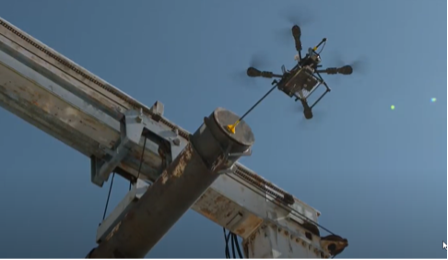 Aerial robot for ultrasonic thickness measurements