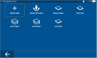 Olympus ultrasonic thickness gauge user interface