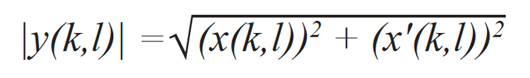 The TFM envelope is then computed using this expression