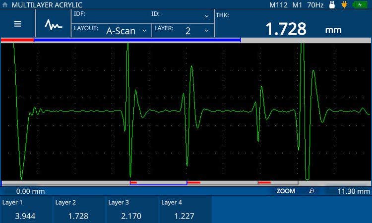 A-Scan: Ultrasonic a-scan