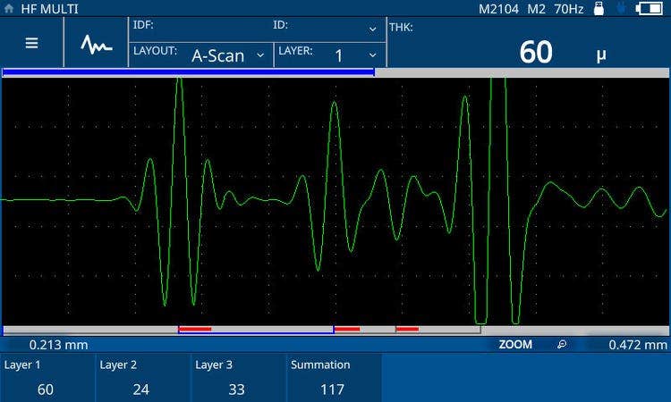 Paint thickness gauge