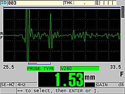 Medición de un álabe de turbina en el Modo 2