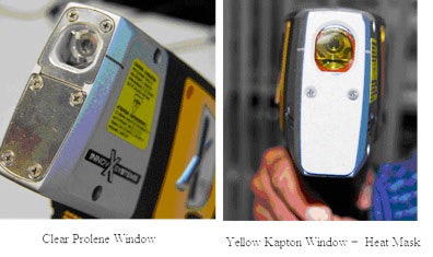 Ventanas de polipropileno y Kapton