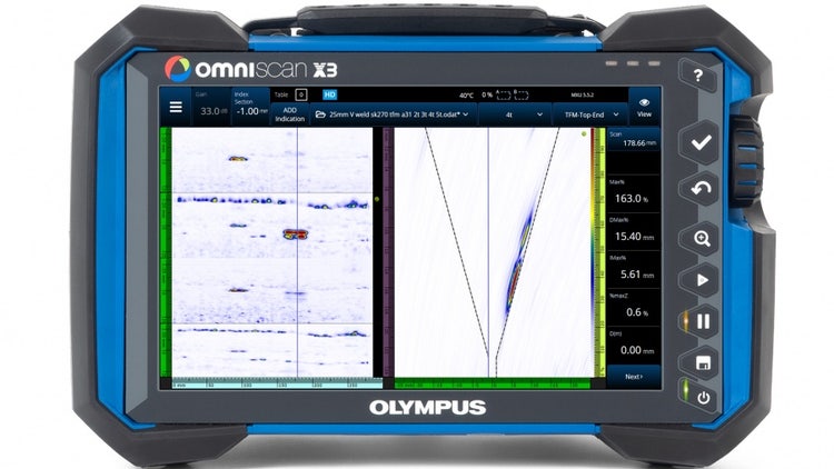 Detector de defectos Phased Array OmniScan X3