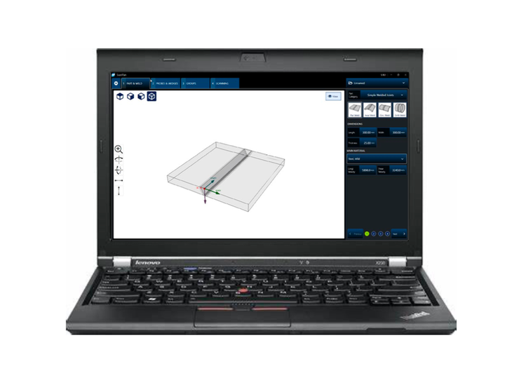 La interfaz de usuario y las funcionalidades del software ScanPlan son prácticamente idénticas a las del generador de planos de exploración del nuevo detector de defectos OmniScan X4.
