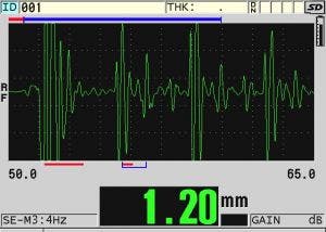 4c. Error - measurement of mode converted shear wave echo