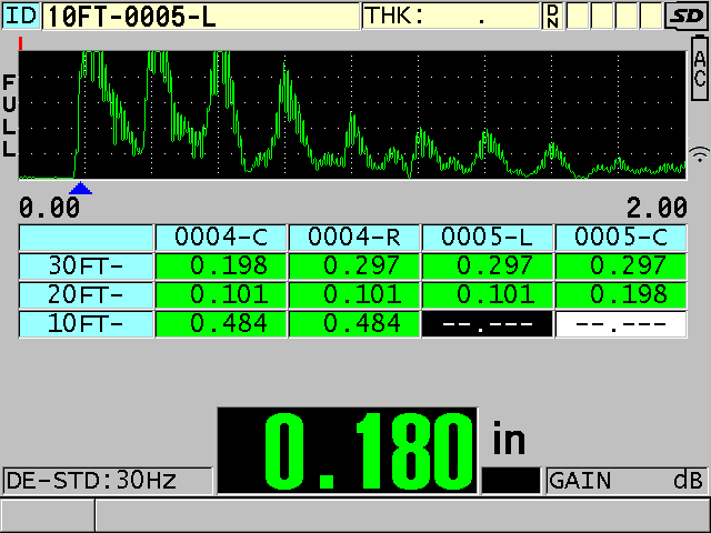 Ultrasonic thickness measurement tool