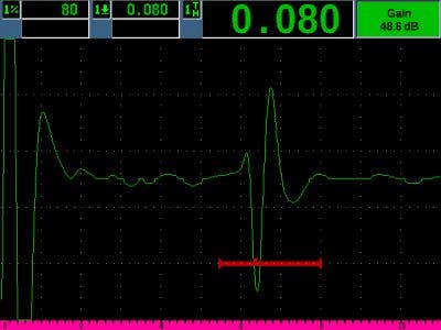 Indication typique d’une pièce sans défauts