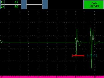 Typical indication from good part