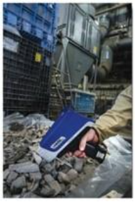 XRF analysis of precious metal content in automotive catalyst scrap