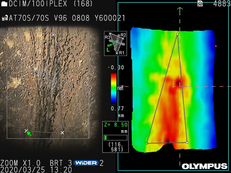 Image de modélisation 3D dans le cadre d’une inspection RVI