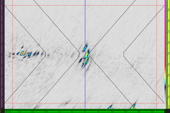Vitesse de balayage maximale sous PWI/PCI : 35 mm/s