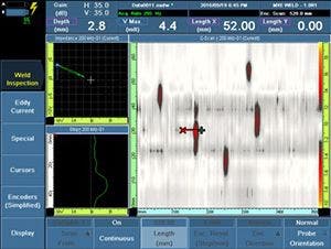 Ispezione Eddy Current Array di torri eoliche