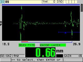 Schermata del 38 DL PLUS relativa alla magnetite