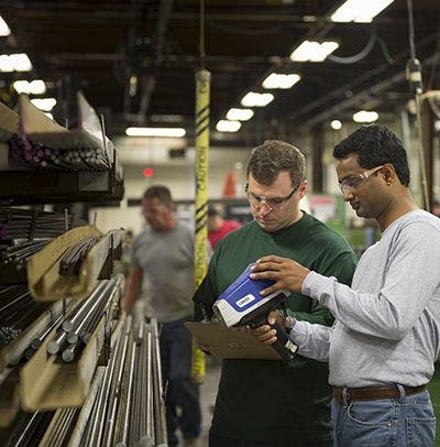 Test your incoming goods to verify the correct alloy