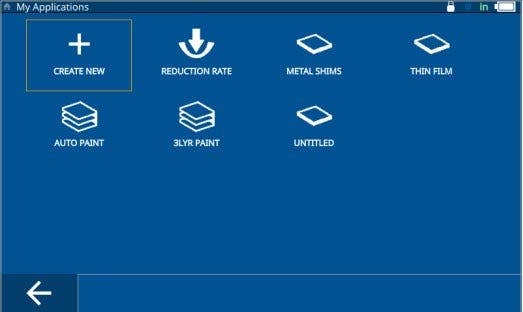 Evident ultrasonic thickness gauge user interface