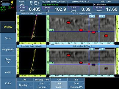 C-scan representations on the OmniScan ECA