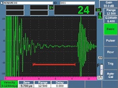 Typical Backwall Echo from Good Filter