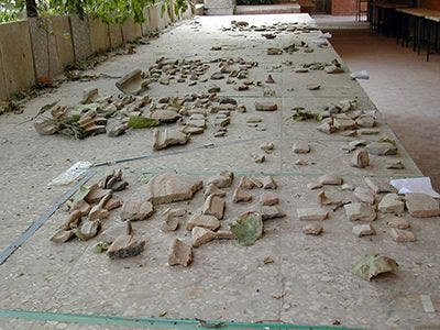 Sorting the ceramics