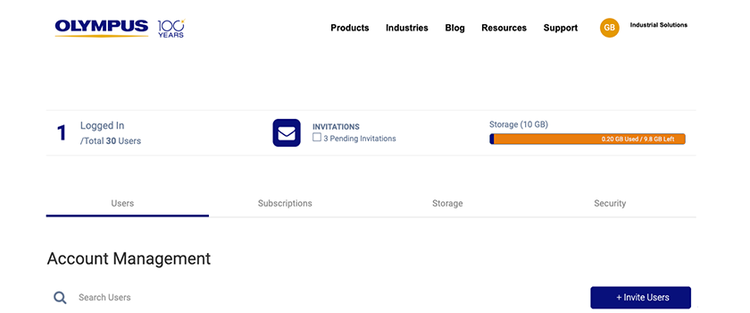 OSC 3.0のMy Organizationページ