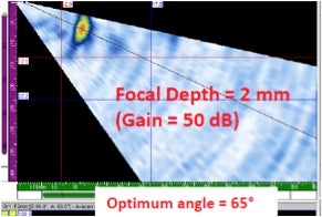 Detection of notch located at toe position