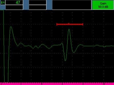 Typical indication from good part